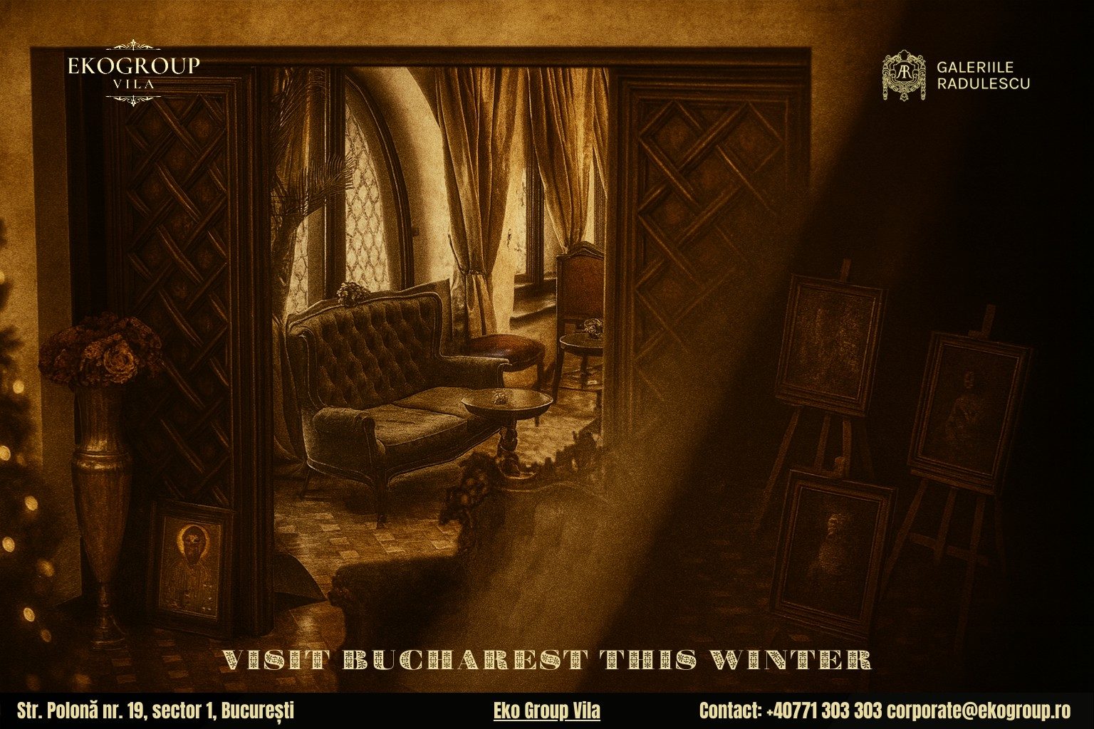 Ce poți vizita în București iarna: o incursiune elegantă în atmosfera Crăciunului anilor ’30 la Eko Group Vila 8 Ce poți vizita în București iarna: o incursiune elegantă în atmosfera Crăciunului anilor ’30 la Eko Group Vila